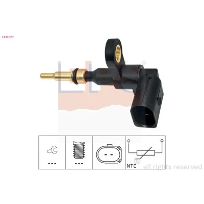 Billede af EPS 1.830.377 Kølevæsketemperatur Sensor Made in Italy OE Equivalent sort SKODA: Octavia 3 Schrägheck, Yeti, AUDI: A4 B8 Avant, A6 C7 Avant