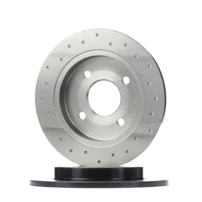 Billede af BREMBO XTRA LINE 08.4931.2X Bremseskiver 253 10 4 fuldstændigt, hullet coatet FORD: FIESTA 5, 6, Focus Mk1 Hatchback