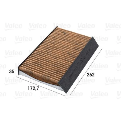 Billede af VALEO 701006 Kabinefilter Aktivkul filter med Polyphenol, anti skimmel virkning, antiallergisk virkning 262 173 35 CLIMFILTER SUPREME