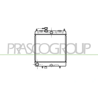 Billede af PRASCO DS005R004 Radiator Aluminium 380 348 16 Loddet køleripper NISSAN: MICRA 2