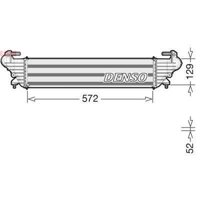 Billede af DENSO DIT09121 Intercooler Aluminium