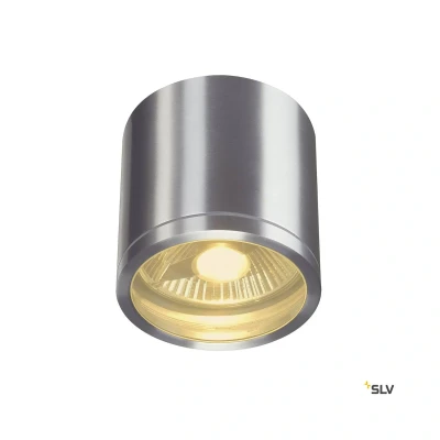 Billede af SLV Rox udendørs loftlampe, aluminium, Ø 12,5cm