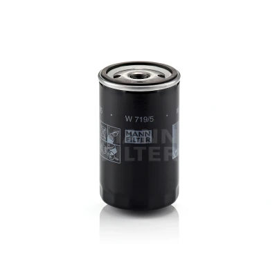 Billede af MANN filter W 719/5 Oliefilter 3/4 16 UNF med en returløbs stop ventil Påskruet VOLKSWAGEN: Scirocco II, GOLF 1, 1 Cabriolet