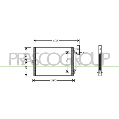 Billede af PRASCO PR620C001 Kondensator 13 Aluminium 445 PORSCHE: Boxster