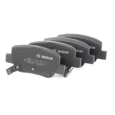 Billede af BOSCH 0 986 494 403 Bremseklodser Low Metallic med akustisk advarsel for slid anti knirke plade, monteringsvejledning