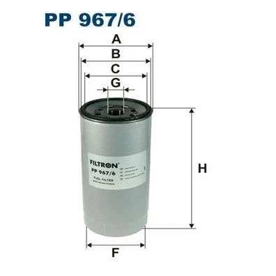 Billede af FILTRON PP 967/6 Brændstoffilter Påskruet filter