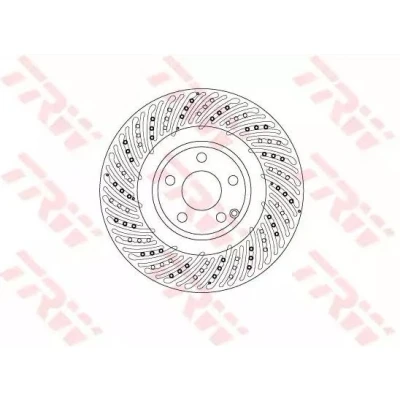 Billede af TRW DF6674S Bremseskiver 344 32 5 112 perforeret/indv. ventileret lakeret MERCEDES BENZ: E klasse T modell, Sedan, SLK