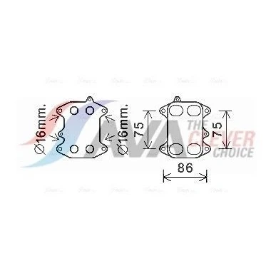 Billede af PRASCO VN3388 Olieradiator VOLKSWAGEN: Polo V Hatchback, GOLF 6, Touran I, SEAT: Ibiza 4 ST, Leon II 4, SKODA: Fabia 2