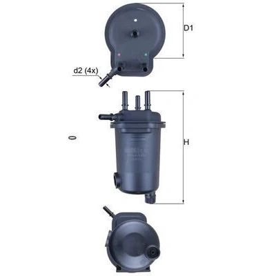 Billede af MAHLE ORIGINAL KL 600D Brændstoffilter Ledningsfilter 8 8,0 RENAULT: CLIO 2, SUZUKI: Jimny SUV