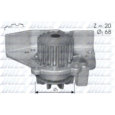 Billede af DOLZ C118 Vandpumpe 20 med remskive CITROËN: XM II Hatchback, PEUGEOT: 406 Sedan