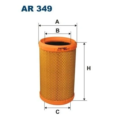 Billede af FILTRON AR 349 Luftfilter 178 107 Filterindsats RENAULT: TWINGO 2, CLIO 1