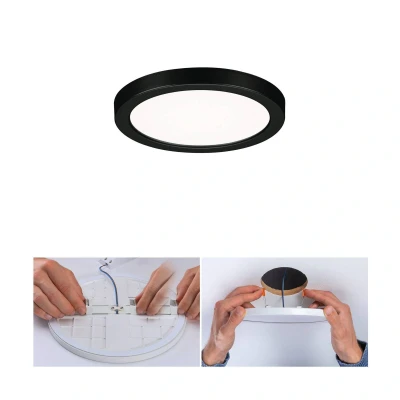 Billede af Paulmann Areo LED panel rund sort 4000K Ø11,8cm