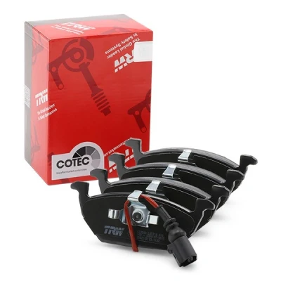 Billede af TRW COTEC GDB2108 Bremseklodser Inkl. slidadvarselskontakt VOLKSWAGEN: Golf 4, 5, Polo IV Hatchback, SKODA: Octavia 2 Combi, Fabia