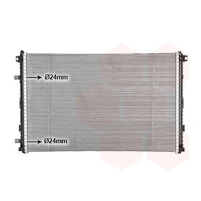 Billede af VAN WEZEL 03012726 Radiator Aluminium 720 480 26 Loddet køleripper