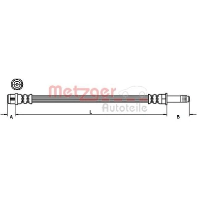 Billede af METZGER 4110885 Bremseslange 663