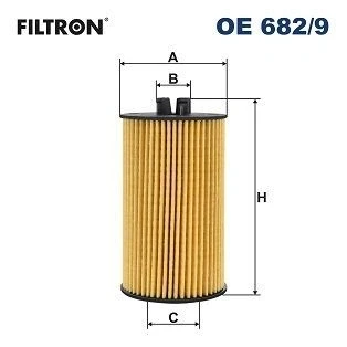 Billede af FILTRON OE 682/9 Oliefilter Filterindsats OPEL: Insignia A Sports Tourer, Astra K J Tourer