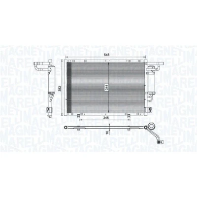 Billede af MAGNETI MARELLI 350203100600 Kondensator med tørrer 548x344x16 344 548 16