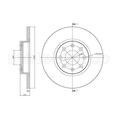 Billede af Bremseskive METELLI 23 0858C