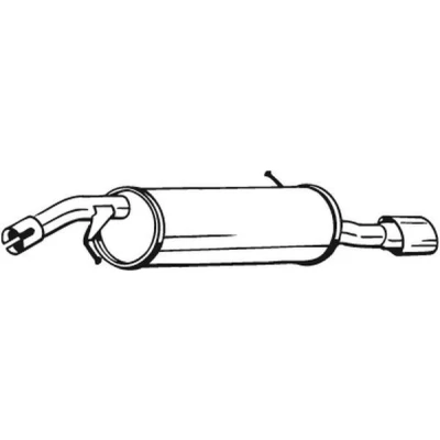 Billede af BOSAL 190 197 Lydpotte PEUGEOT: 207 Hatchback, CC, SW