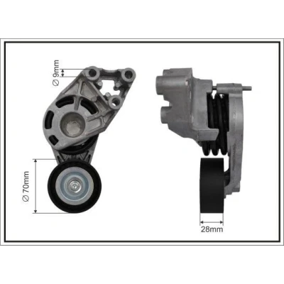 Billede af CAFFARO 118087SP Remstrammer, kilerem VOLKSWAGEN: Lupo / 3L, Polo IV Hatchback, AUDI: A2, SKODA: Fabia 1 Combi