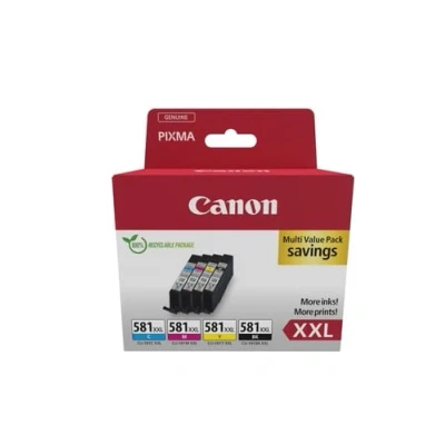 Billede af Multi pack! Canon CLI 581XXL BK C M Y blækpatron 46.8ml 1998C005 / 1998C007 original
