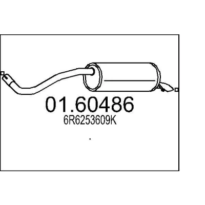 Billede af MTS 01.60486 Lydpotte 1210 SKODA: Fabia 2, SEAT: Ibiza 4 ST