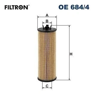 Billede af FILTRON OE 684/4 Oliefilter Filterindsats OPEL: Corsa E Hatchback, CHEVROLET: Aveo Sedan