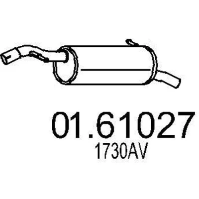 Billede af MTS 01.61027 Lydpotte 910 PEUGEOT: 207 Hatchback, SW