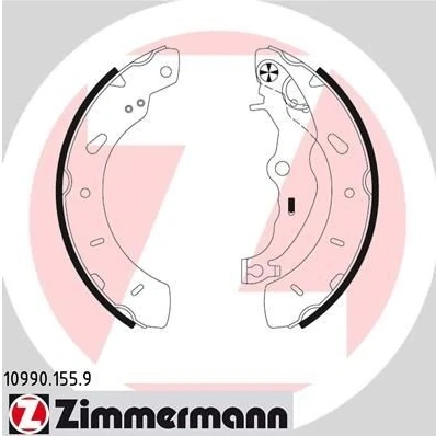 Billede af ZIMMERMANN 10990.155.9 Bremsebakker 228 42 med arm, Billede svarer til leveringsomfang FORD: FOCUS 3 Turnier