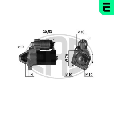 Billede af ERA 220411A Starter 12 1,1 10 FORD: FIESTA 5