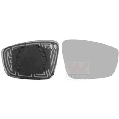 Billede af VAN WEZEL 7617838 Spejlglas højre SKODA: Fabia III Stationcar, Hatchback, Rapid Hatchback