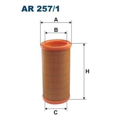 Billede af FILTRON AR 257/1 Luftfilter 269 131 Filterindsats RENAULT: MEGANE 1, 1 Coach