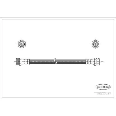 Billede af CORTECO 19032937 Bremseslange bagaksel 180
