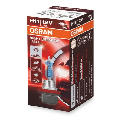 Billede af OSRAM 64211NL Pære, fjernlys H11 12V 55w 3600K Halogen AUDI: A4 B8 Avant, A6 C7 A5 Sportback, VOLKSWAGEN: Touran I, Golf 7, 7 Variant