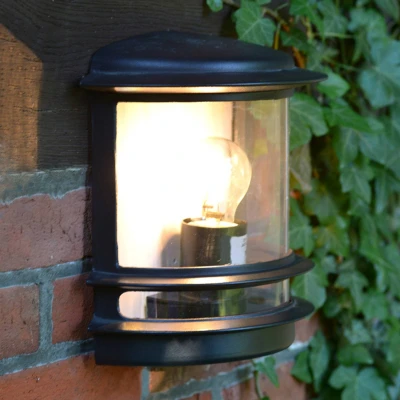Billede af Brilliant Væglampe Hollywood Udvendig Sort Metal A+ Lampe