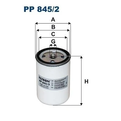 Billede af FILTRON PP 845/2 Brændstoffilter Påskruet filter IVECO: EuroCargo I III