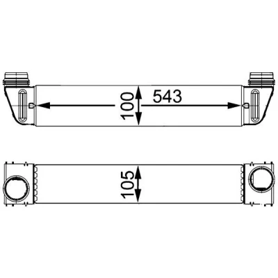 Billede af MAHLE ORIGINAL CI 79 000S Intercooler BMW: 5 Touring, Sedan