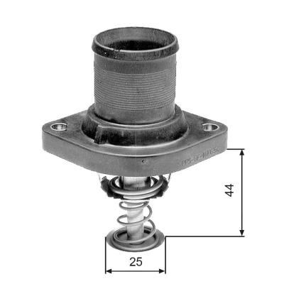 Billede af GATES TH24989G1 Termostat 89 med pakninger hus PEUGEOT: 206 Hatchback, 307 SW, 308 I CITROËN: C5 II 3, C4 Coupe