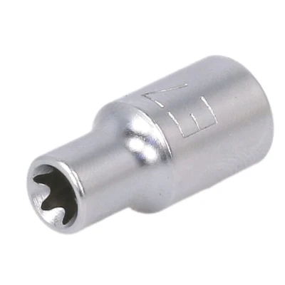 Billede af TOPTUL BAED0807 Skraldenøgleindsats (Hexagon) E profil DIN3120 E7 Krom vanadium stål