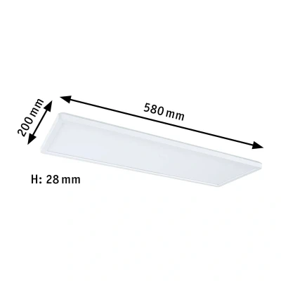 Billede af Paulmann Atria Shine panel on/off hvid 830 58x20cm