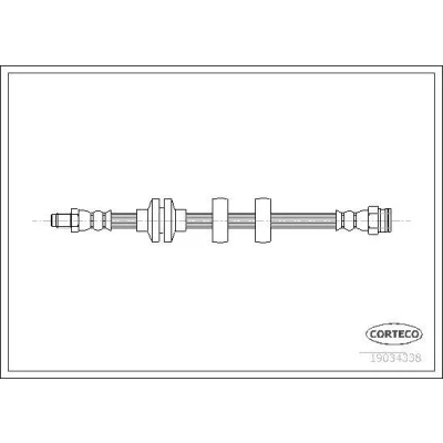 Billede af CORTECO 19034338 Bremseslange Foraksel begge sider 515