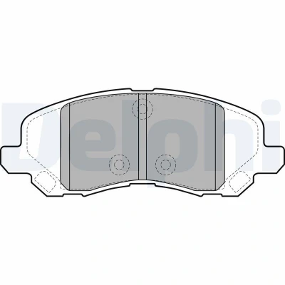 Billede af DELPHI LP2038 Bremseklodser med akustisk advarsel for slid anti knirke plade tilbehør DODGE: Caliber, Avenger Sedan