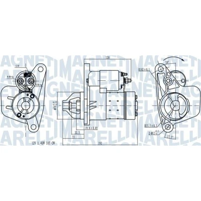 Billede af MAGNETI MARELLI 063721418010 Starter 12 1,4 10 RENAULT: LAGUNA 3 Grandtour, CLIO 4, 3, NISSAN: Qashqai / Qashqai+2 I
