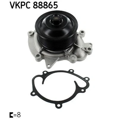 Billede af SKF VKPC 88865 Vandpumpe Metal til multi v remsdrift MERCEDES BENZ: E klasse T modell, C Vito Mixto