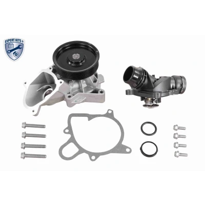 Billede af VEMO V20 99 2101 Termostathus Motorblok med pakninger skruer, sensor, termostat BMW: 3 Touring, 5 Sedan, 1 Hatchback
