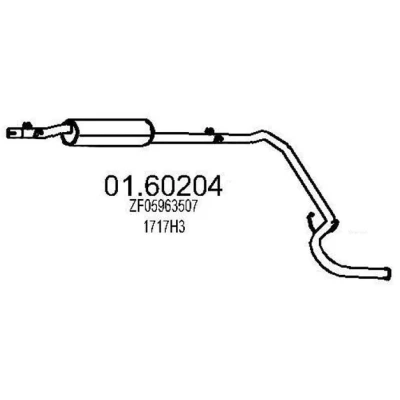 Billede af MTS 01.60204 Lydpotte 1650 FIAT: Ducato I Ladvogn/Chassis