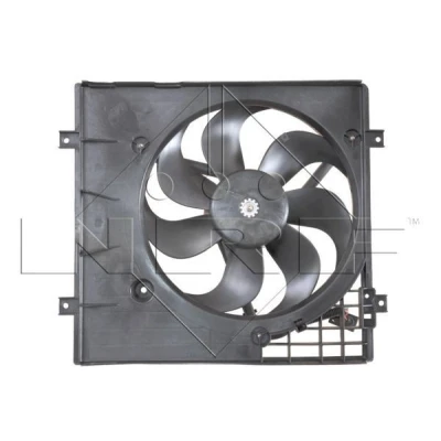 Billede af NRF 47058 Køleventilator 350 12 200 med kølerventilatorramme (karm) VOLKSWAGEN: Golf 4, Polo IV Hatchback, Lupo / 3L, SKODA: Fabia 2