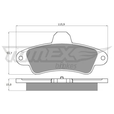 Billede af TOMEX brakes TX 11 20 Bremseklodser bagaksel FORD: MONDEO 1 Kombi, 2, 2 Kombi