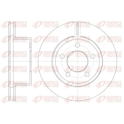 Billede af REMSA 6886.10 Bremseskiver foraksel 280, 280 24 5 ventileret JEEP: GRAND Cherokee I, 2, II