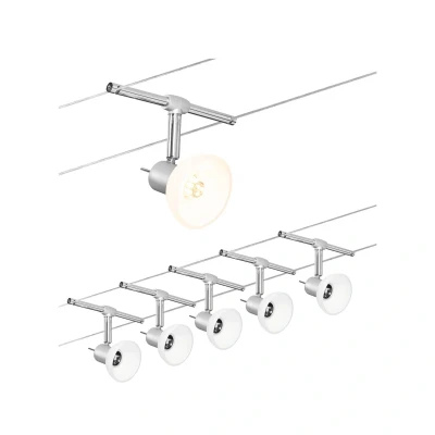 Billede af Paulmann Sheela wiresystem, 5 lyskilder, mat krom